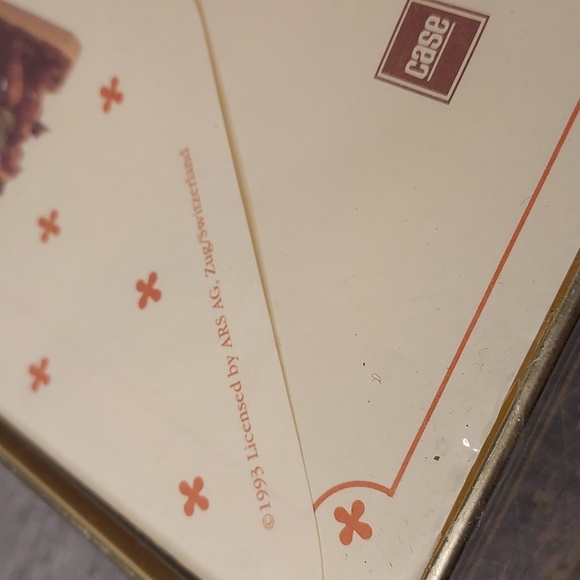 Sealed 1993 MJ Hummel Collectible Metal Tin Stationary Set "The Seven Swabians" - Picture 7 of 7